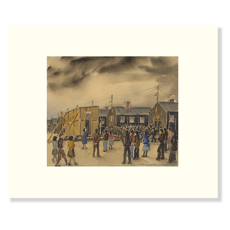 Estelle Peck Ishigo Reproduction Print–Dr. Reifsnider Speaks