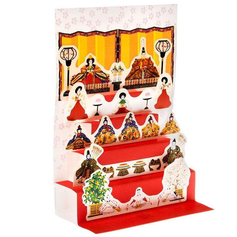 Hinamatsuri Pop-up Card-Five Stair Display