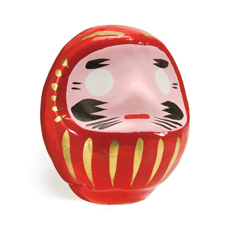 Paper Mache Daruma (3-1/2)