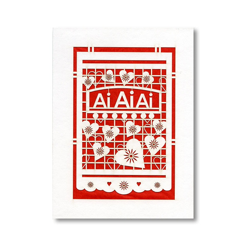 Ai Ai Ai Papel Picado Notecard