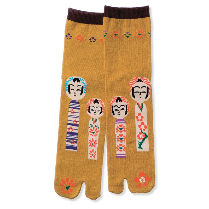 Four Kokeshi Tabi