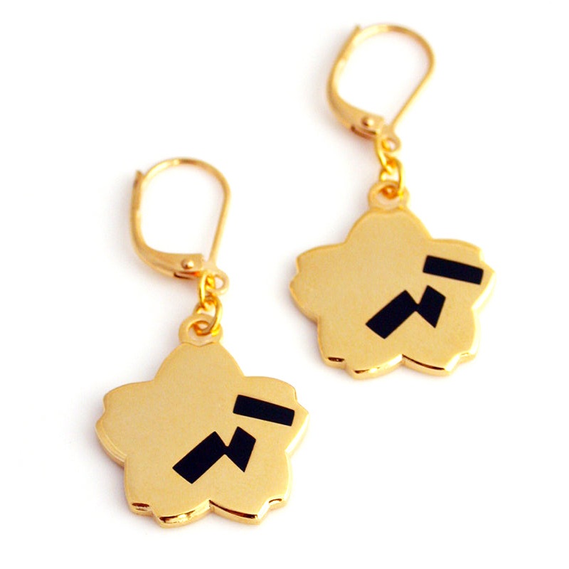 Sakura Senbei Earrings