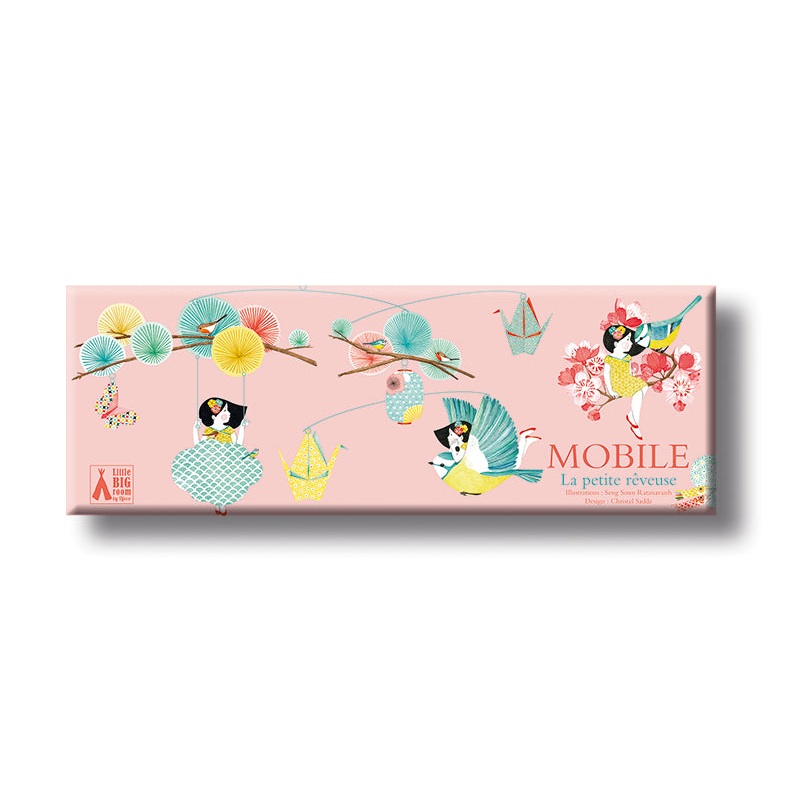 Dreamy Girl and Crane Mobile*