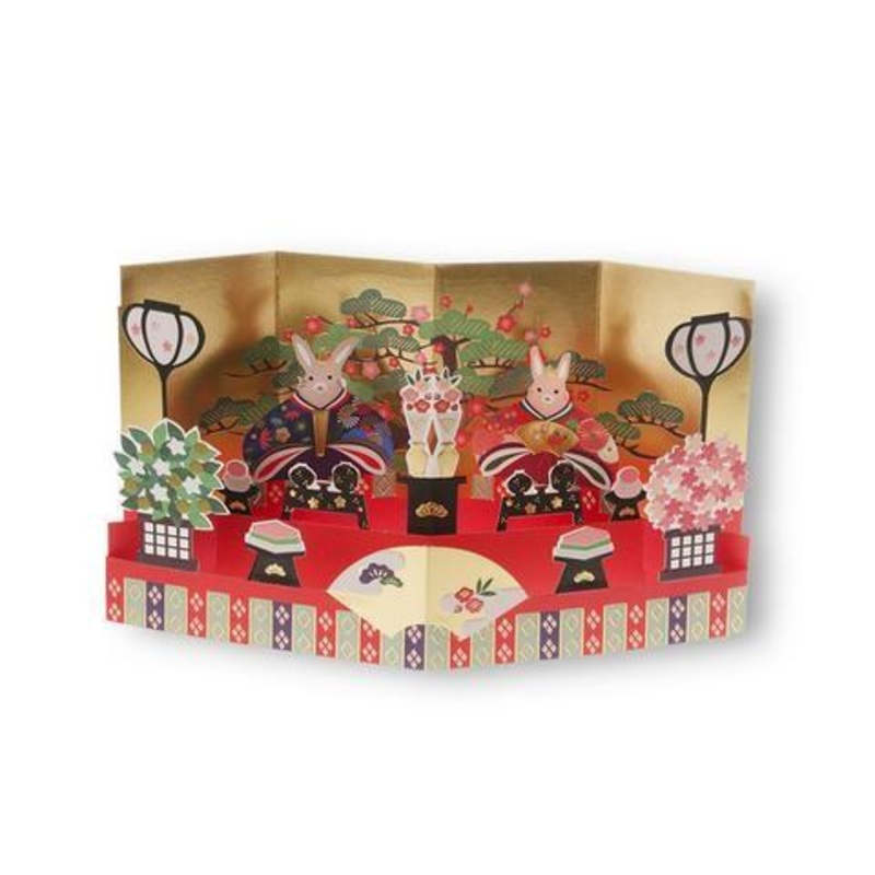 Rabbit Hinamatsuri Pop-up Card