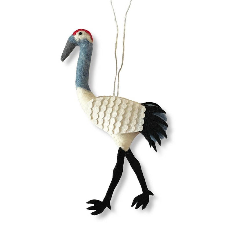 Felt Crane Ornament*