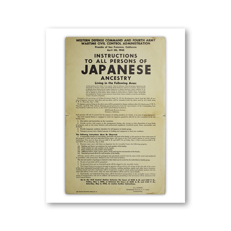 Print Civilian Instructions Poster (8×10)