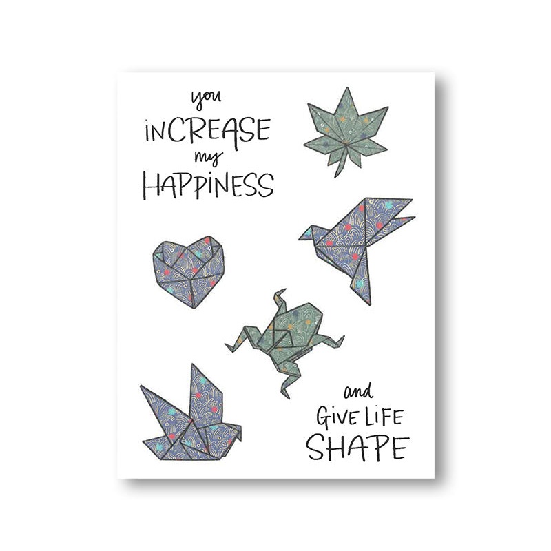 You InCREASE my Happiness Notecard