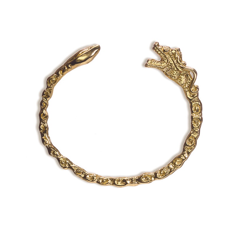 Brass Dragon Bracelet Cuff