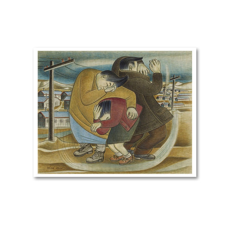 Print: Wind and Dust By Min Okubo