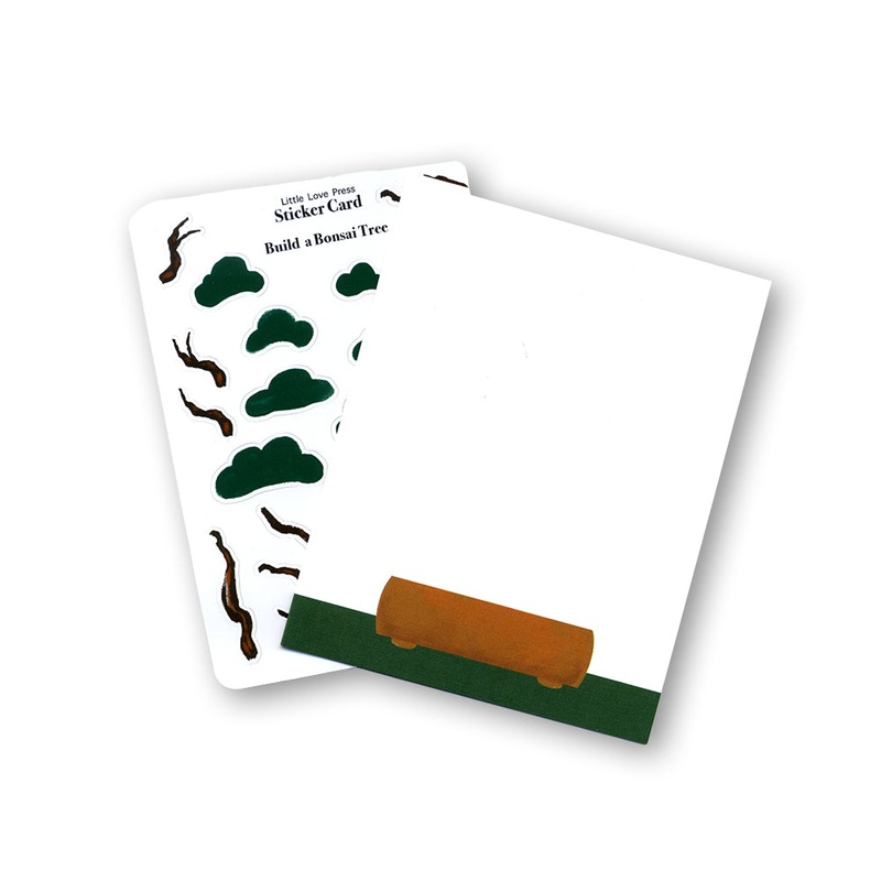 Bonsai Sticker Sheet Notecard