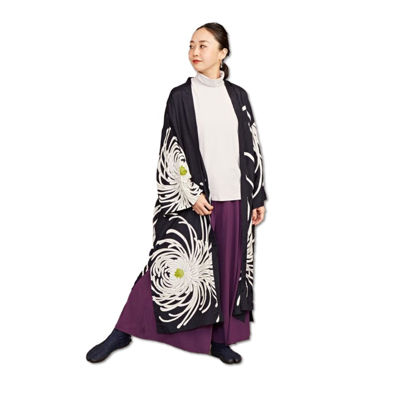 Long Floral Kimono Jacket