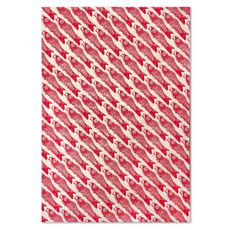 Red Koinobori Paper