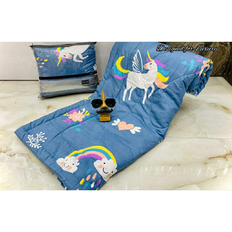 Blue Unicorn Comforter