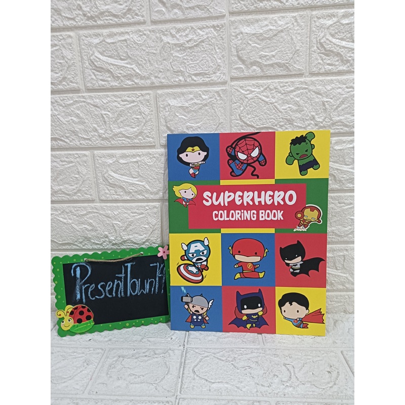 Superhero Colouring Book