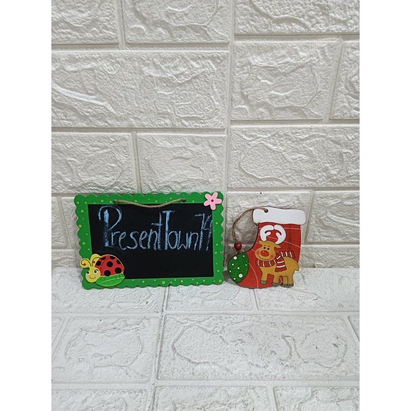 Wooden Stocking Hanging