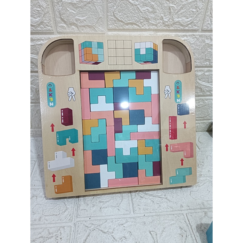 Wooden Tetris Game