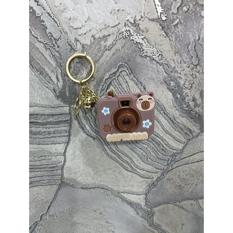 Capybara Camera Keychain
