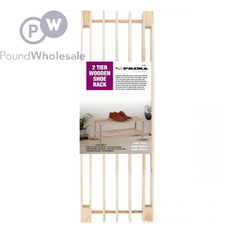 2 Tier Wooden Shoe Rack Organize Your Footwear in Style