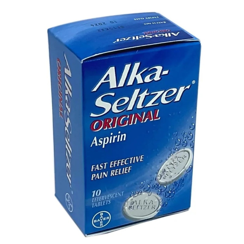 Alka Seltzer Original Aspirin 10 Effervescent Tablets