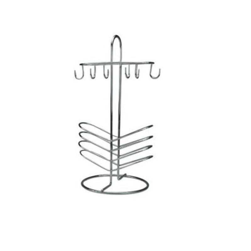 APOLLO CHROME CUP & SAUCER RACK 6PCE