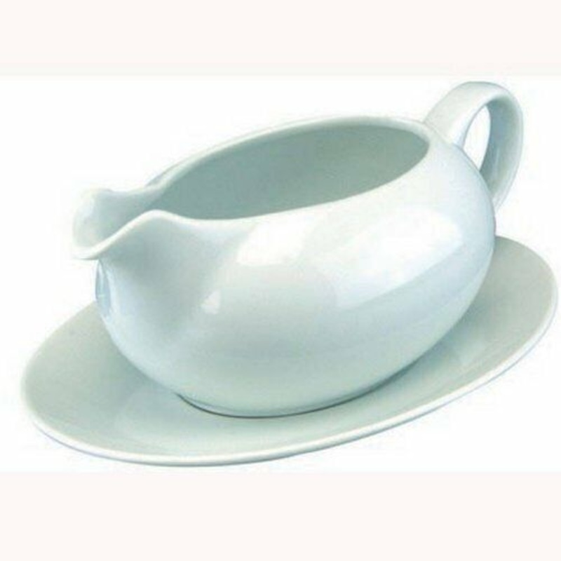 APOLLO GRAVY BOAT WITH SAUCER