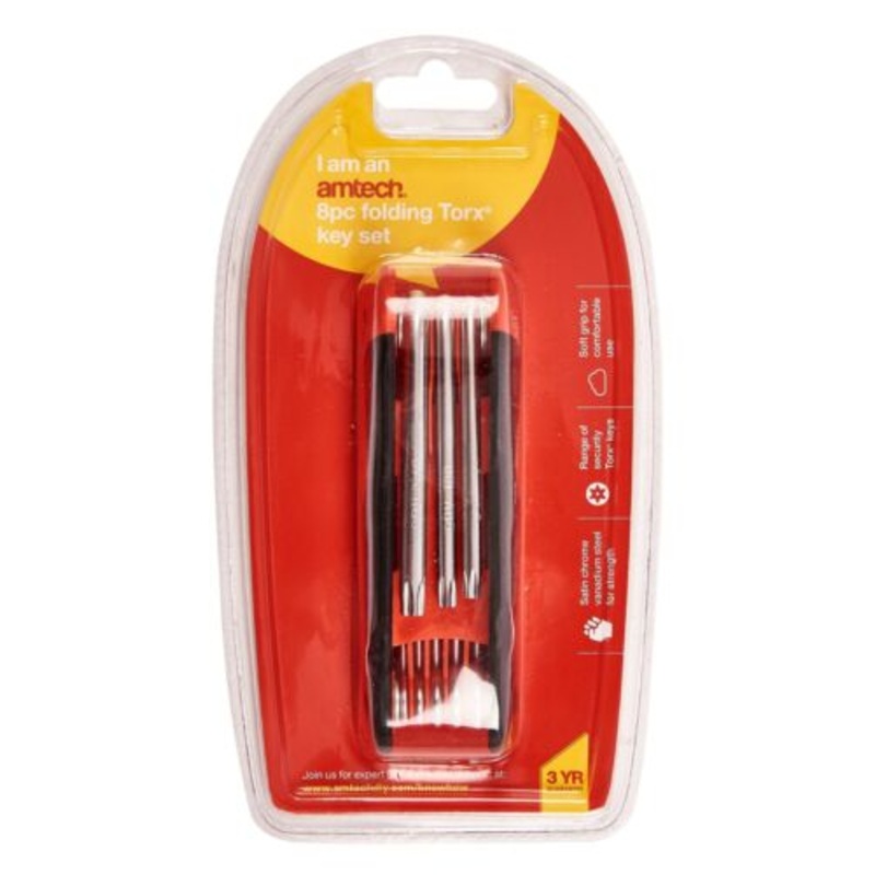 AMTECH TORX KEY FOLDING SET 8PCE