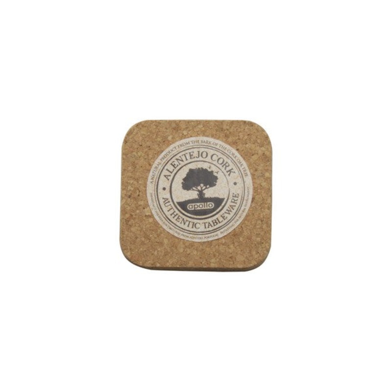 APOLLO SET 6 CORK SQCOASTER 10CM