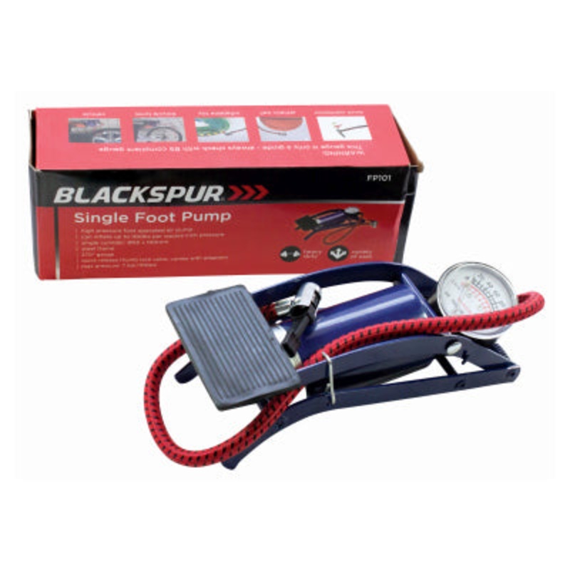 BLACKSPUR DELUXE FOOT PUMP BBFP101