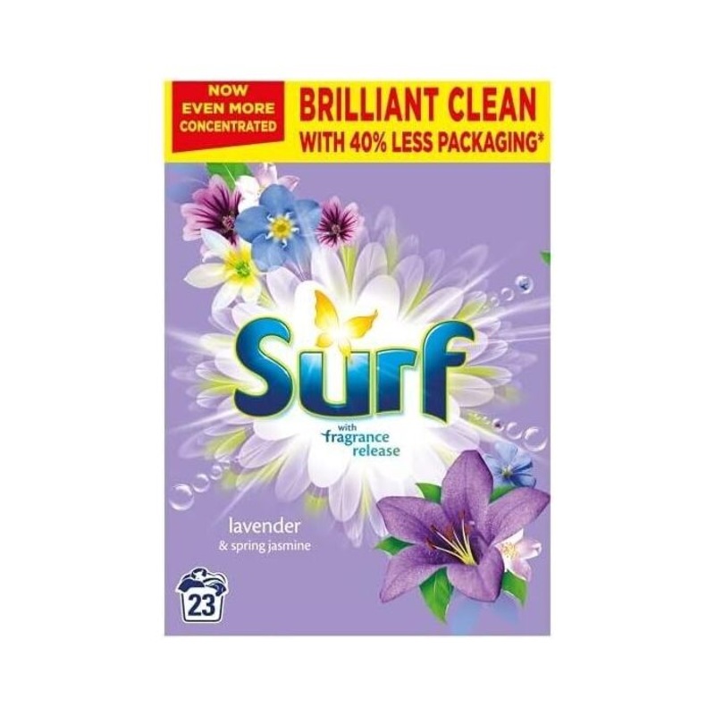 Surf lavender & spring jasmine 23 washes 1150gm powder