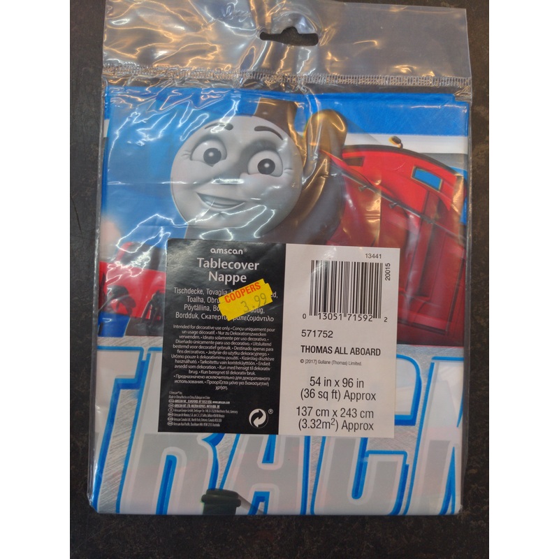Thomas Ll Aboard Table Cover 54in x 96in
