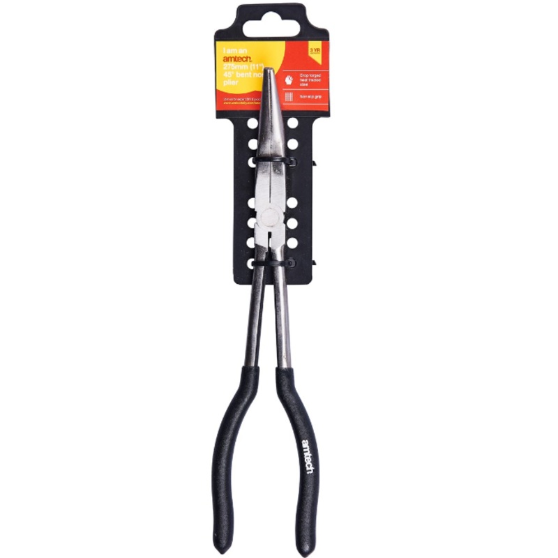 11” 45 degree bent nose pliers