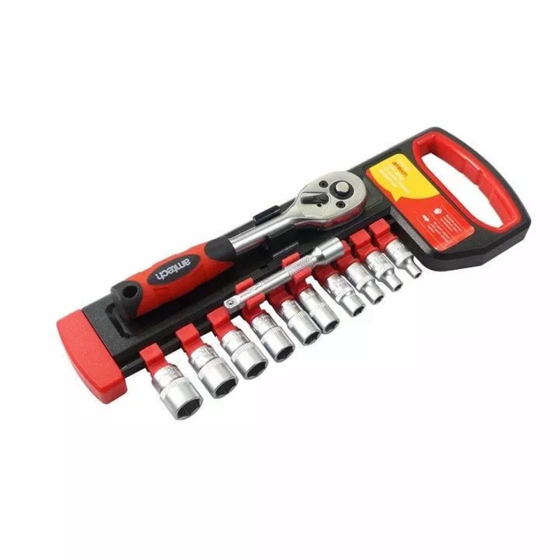 12 Piece 1/4 drive metric socket set