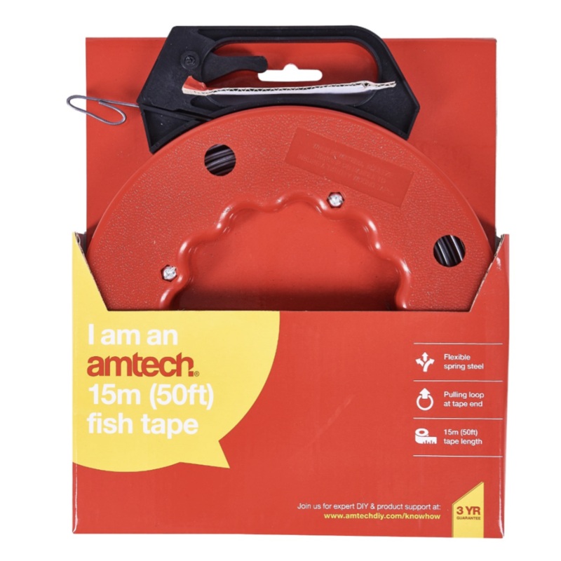 AMTECH 15m (50ft) FISH TAPE