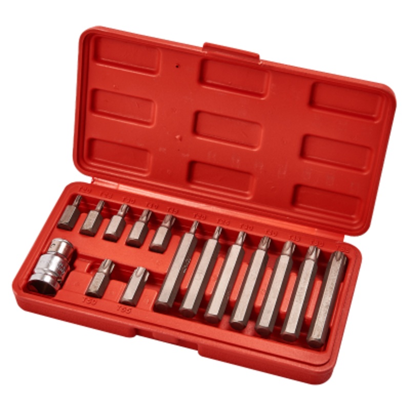 AMTECH 15pc TORX BIT & SOCKET SET