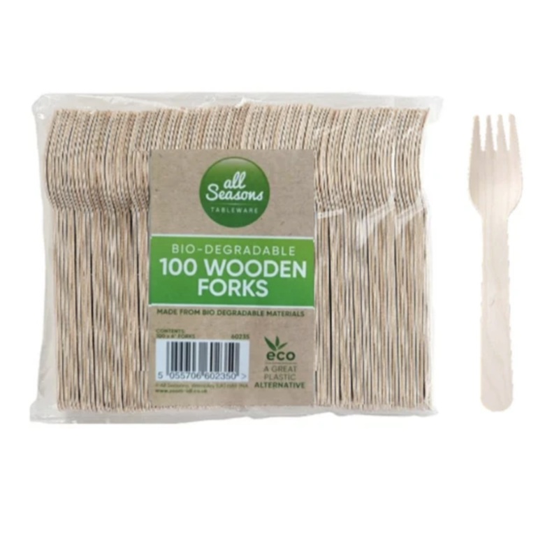 AS – 100pk Wooden Forks