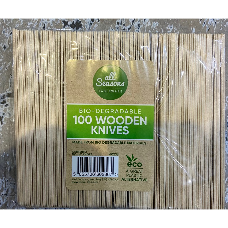 AS – 100pk Wooden Knives