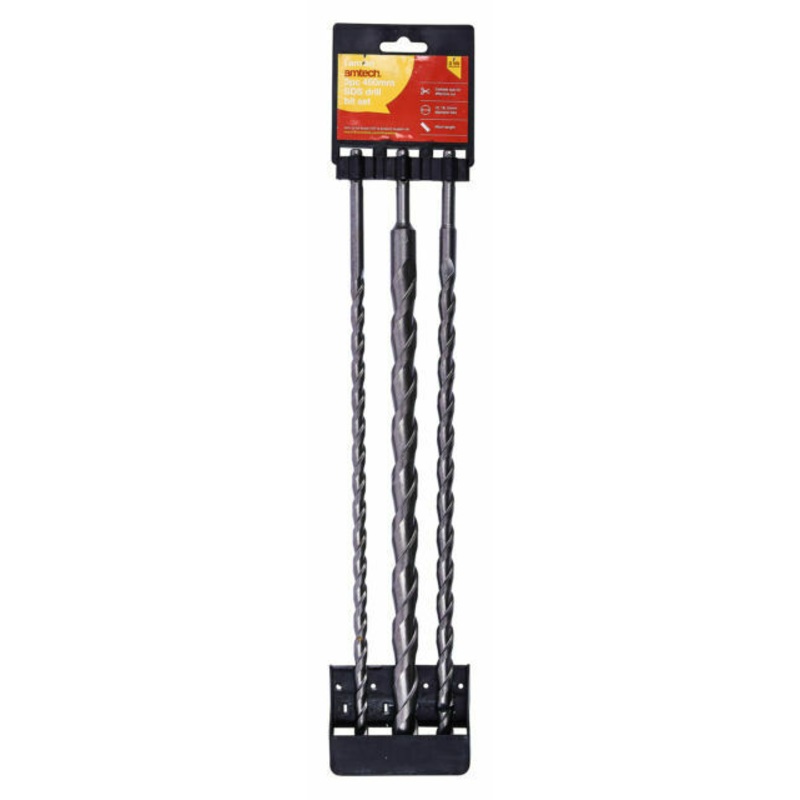 AMTECH 3pc 450mm SDS DRILL BIT SET