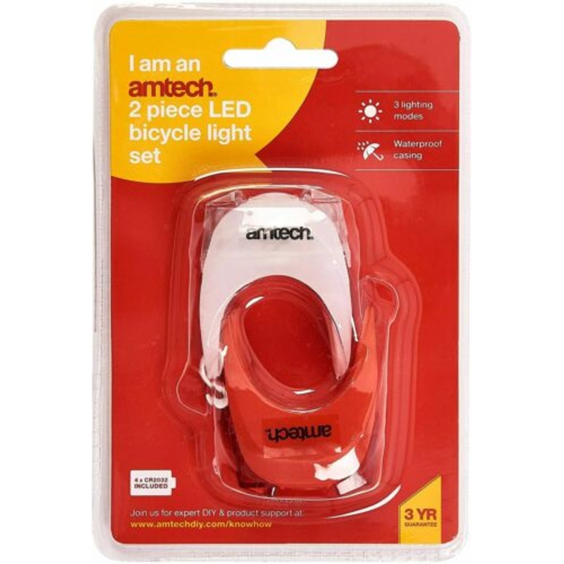 AMTECH  BIKE LIGHT SET 2PC