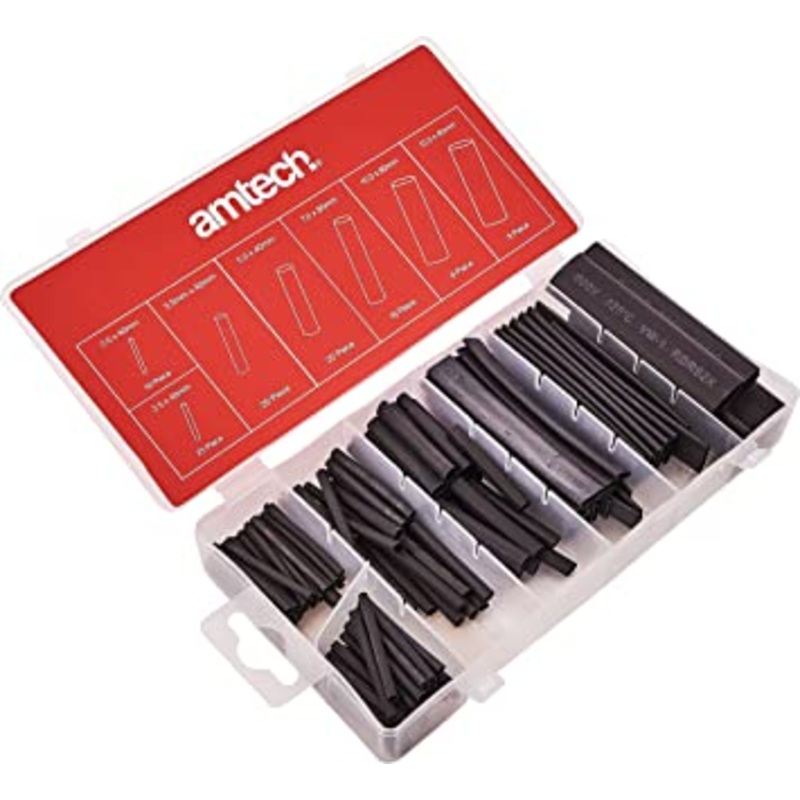 AMTECH  HEAT SHRINK WIRE WRAP ASST 127PC