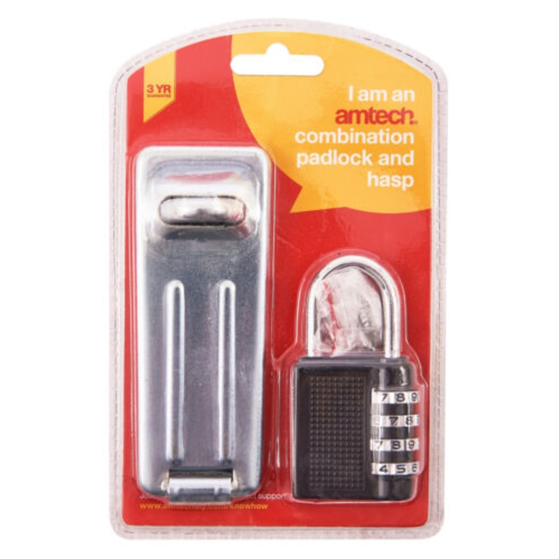 AMTECH  PADLOCK & HASP COMBINATION