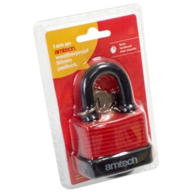 AMTECH PADLOCKS WEATHERPROOF 50MM