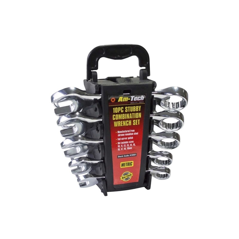 AMTECH SPANNER STUBBY 10PC SET