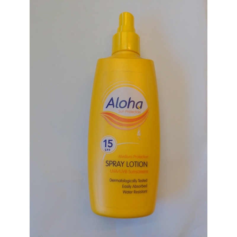 Aloha 15 spf Spray Lotion Sun Protection 200ml