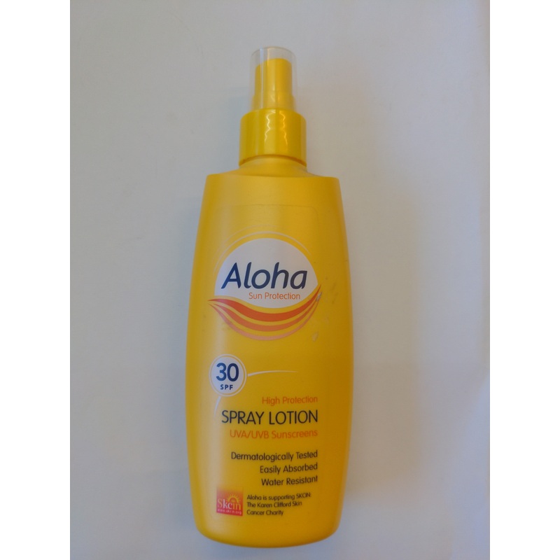 Aloha 30 spf Spray Lotion  Sun Protection
