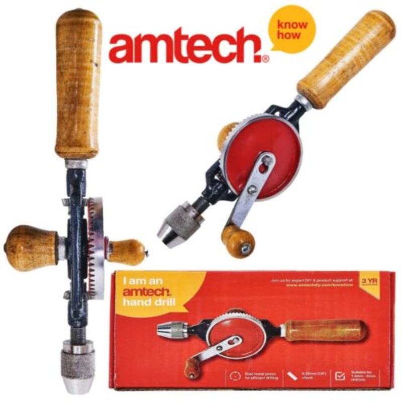 AMTECH DRILL HAND 2PC