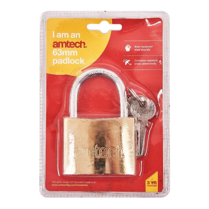 AMTECH PADLOCK HEAVY DUTY 63MM
