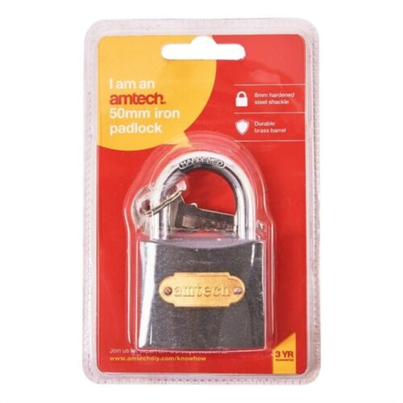 AMTECH  PADLOCK IRON 50MM