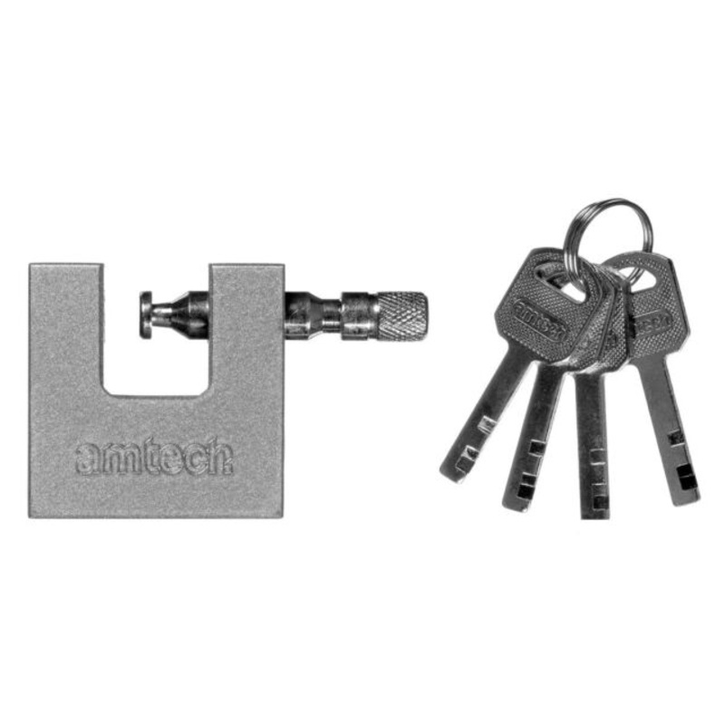AMTECH PADLOCKS SHUTTER LOCK 4 KEYS 70MM