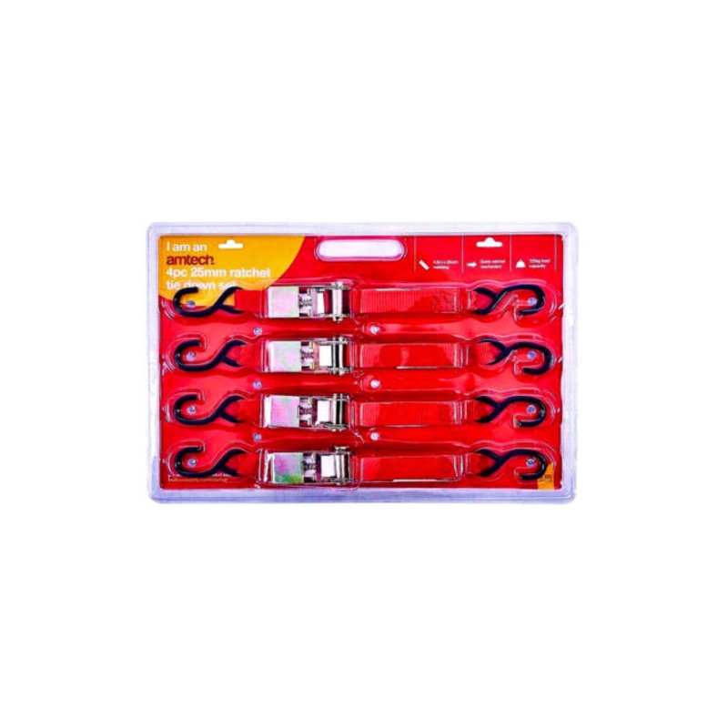 AMTECH RATCHET TIE SET 4PCs