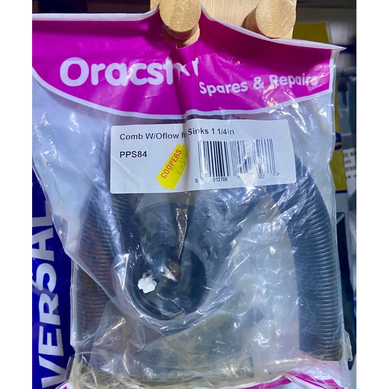 COMB W/OFLOW FOR SINK 1 1/4in